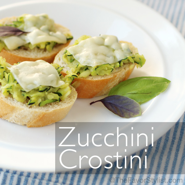 Zucchini Crostini | The Favor Stylist