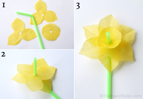 tissue paper daffodils