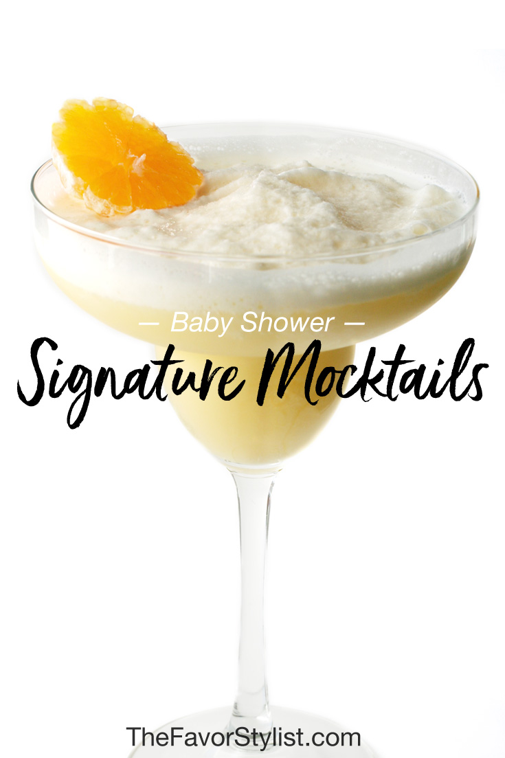 baby shower signature mocktails