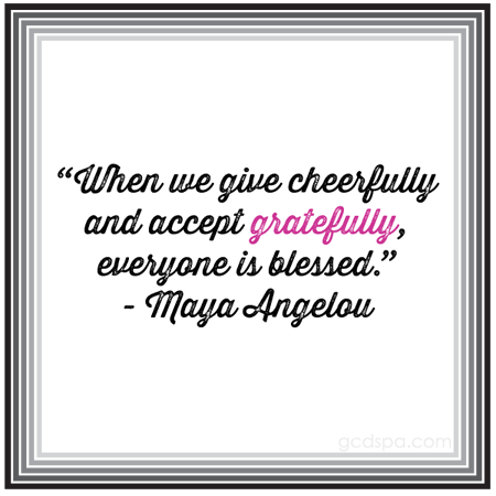 give cheerfully