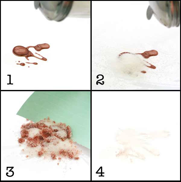 steps for cleaning up spilled nail polish