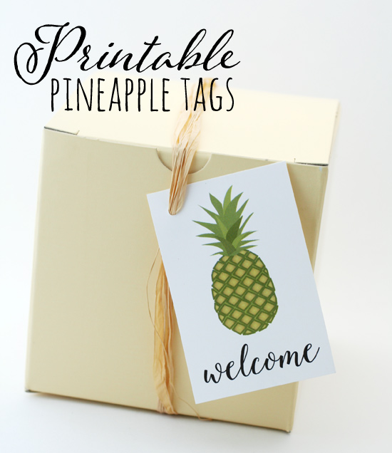 pineapple party tags