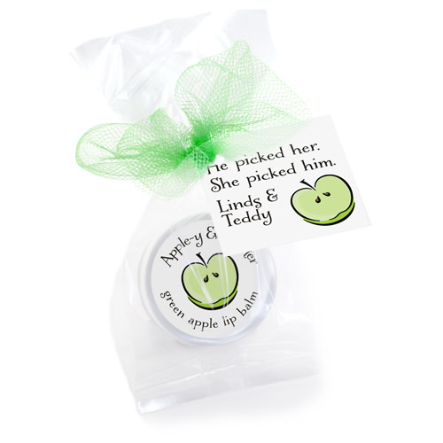 appley ever after favors lip balms