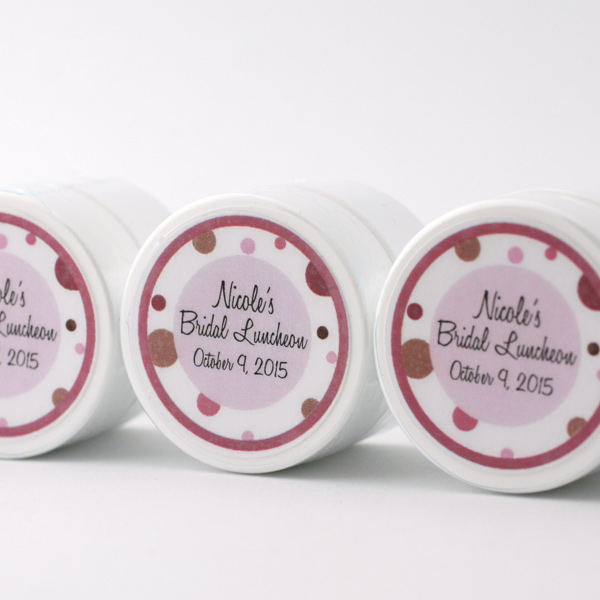 making party favors - labeled balms