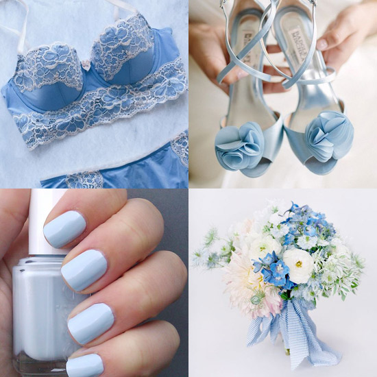 accessories with something blue