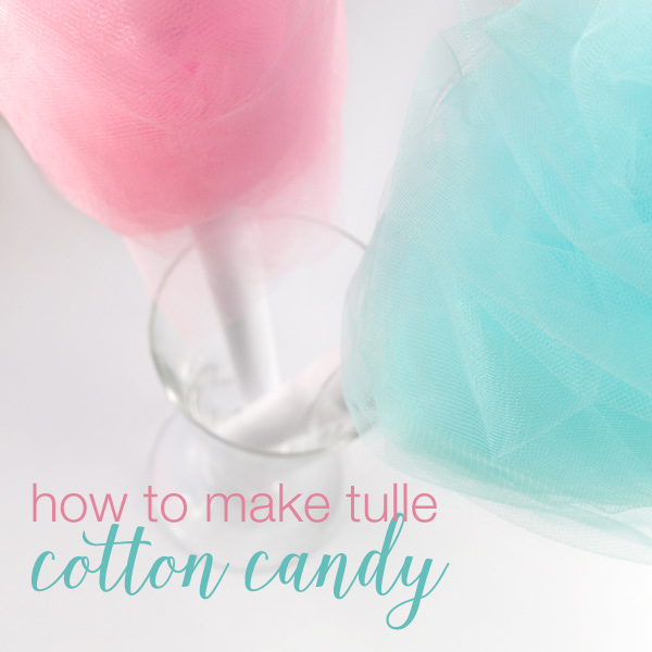 how to make tulle cotton candy
