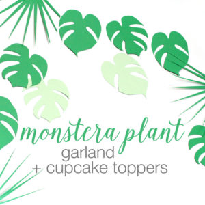 monstera plant garland