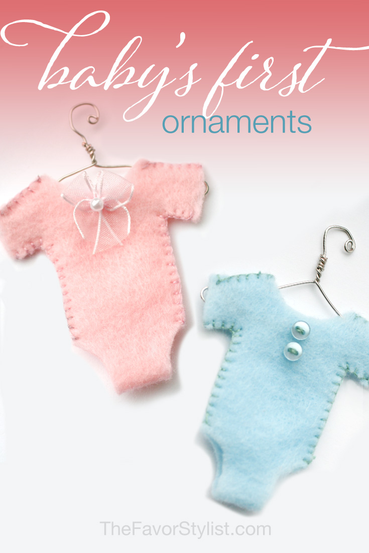 Baby's first Christmas ornaments