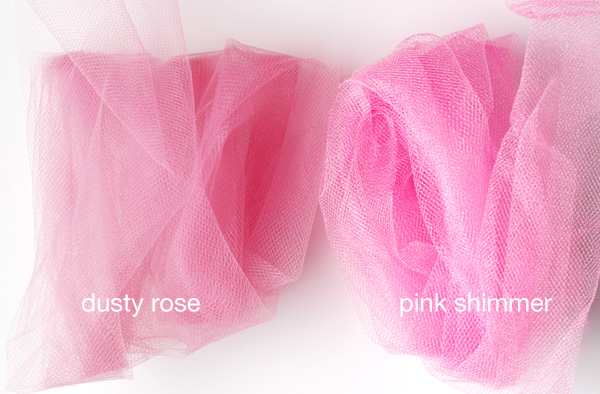 secret menu tulle dusty rose and pink shimmer