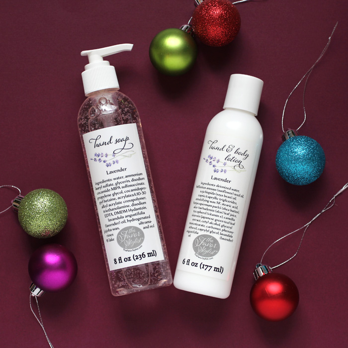 holiday gift guide includes lavender lotion and soap set