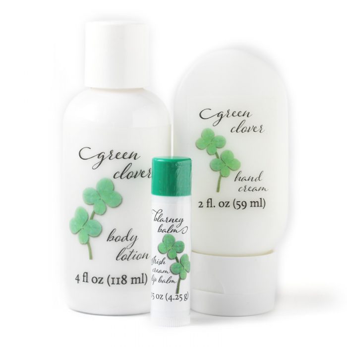 green clover moisturizers gift set